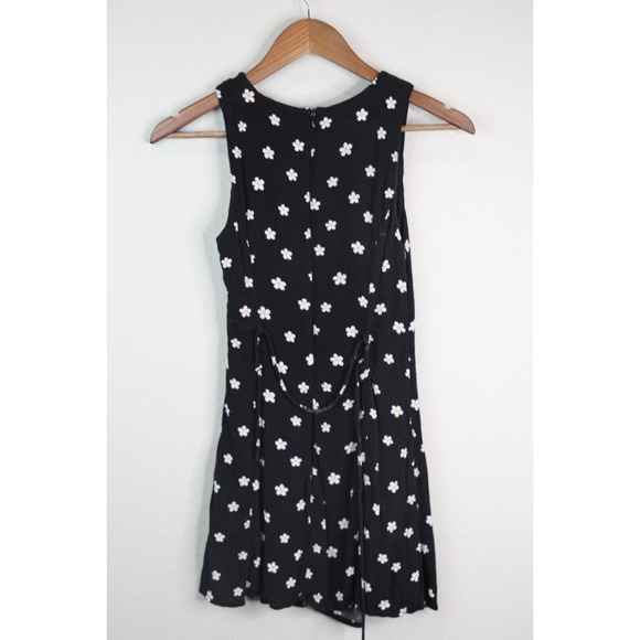 Majorelle Womens Floral Printed‎ Mini Dress XXS Black SleevelessY2K Flowers - Picture 2 of 10